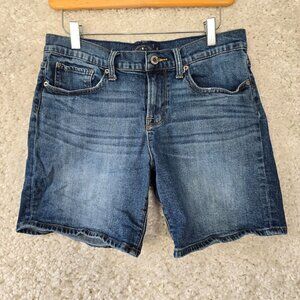Lucky Brand Roll-Up Jean Shorts Women 6‎ Blue Denim Casual Cuffed Summer Jorts